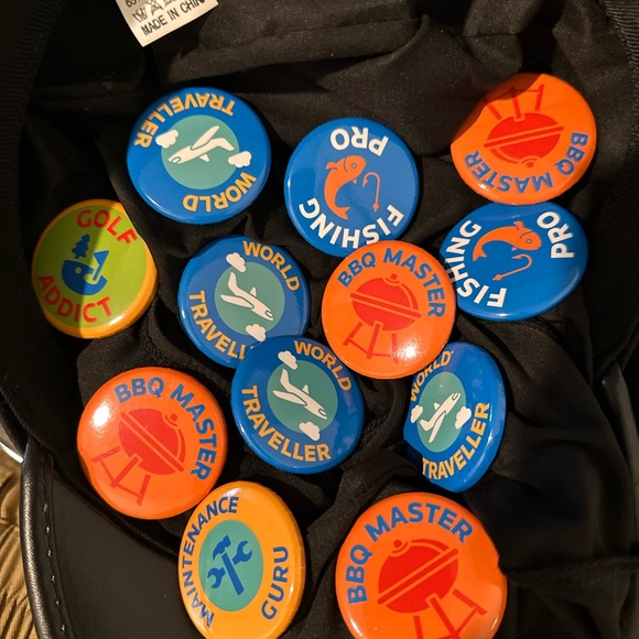 Colorful Button Pin - Picture 2 of 3